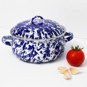 Golden Rabbit Cobalt Swirl Mini Dutch Oven 2.5 Quart